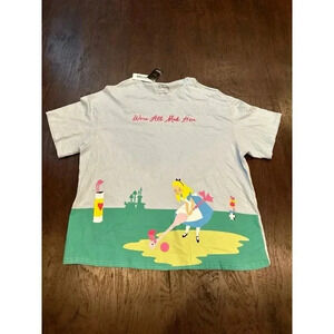 Our Universe Disney Alice in Wonderland Mad Here T-Shirt NEW WITH TAG #31